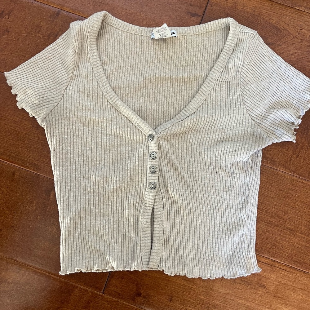 Brown Crop Top